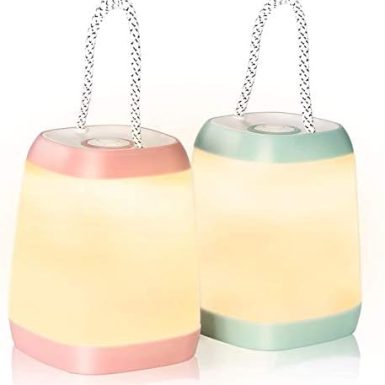 2 Pack LED Camping Lights, Battery Powered LED Camping Lantern with 3 Modes, Portable Night Light for Tent, Hiking, Emergency, Backpacking, Indoor and Outdoor Use