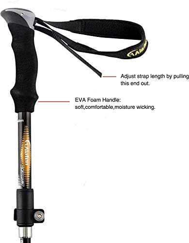 Aluminum Collapsible Ultralight Travel Trekking Hiking Pole for Men and Women - Image 5
