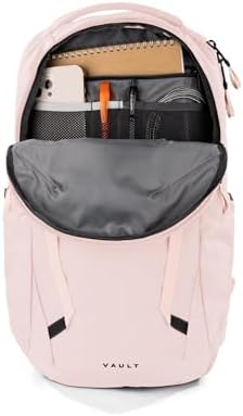 THE NORTH FACE Women's Vault Everyday Laptop Backpack | Commuter Travel Bag with Water-Repellent Finish, Spacious Main Compartment, Pink Salt, One Size - Image 4