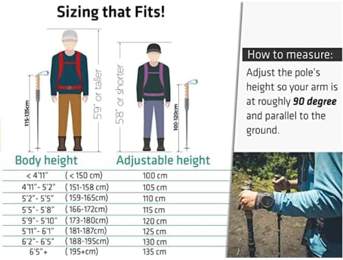 Trekology Trek-Z Collapsible Hiking & Trekking Poles - Balance Support for Seniors, Women, and Men, 2pc Per Set - Image 4