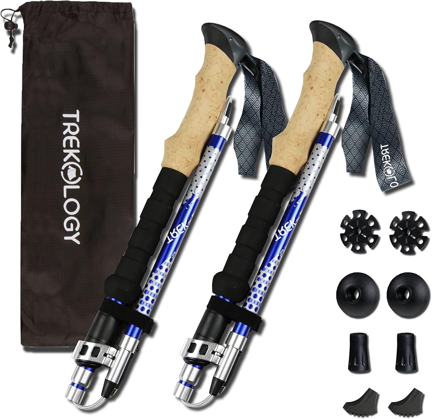Trekology Trek-Z Collapsible Hiking & Trekking Poles - Balance Support for Seniors, Women, and Men, 2pc Per Set - Image 9
