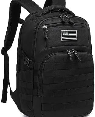 Wotony Military tactical backpack, backpack for men black small tactical assault bag